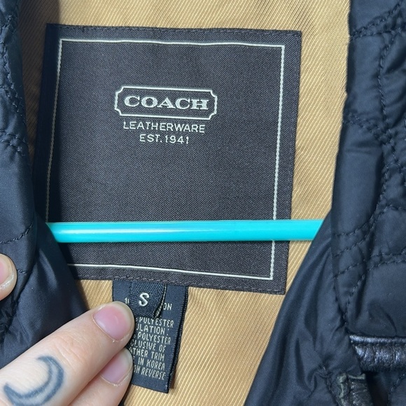 Vintage Coach Quilted CC Logo Jacket - Picture 2 of 7